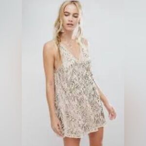 Free People Shine On Mini Dress 
Size medium